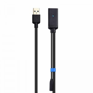 Cablu de extensie USB 3.0 Un cablu repetor pentru amplificator de semnal masculin la femel cu adaptor de putere 5V / 2A